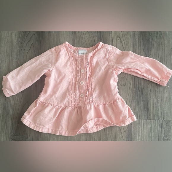 Baby Girl 3 Months Carter’s Winter Shirts Bundle - Picture 2 of 14